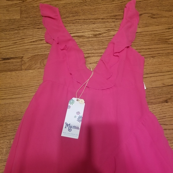Show Me Your MuMu pink ruffles maxi dress - Picture 10 of 12
